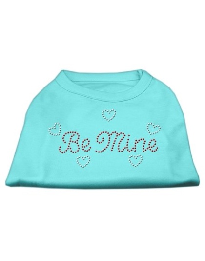 Be Mine Rhinestone Shirts Aqua L