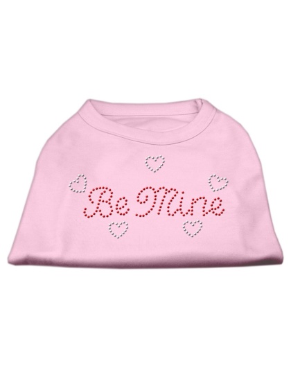 Be Mine Rhinestone Shirts Light Pink L