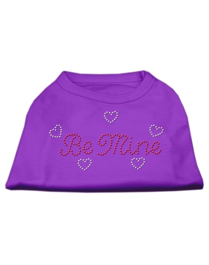 Be Mine Rhinestone Shirts Purple L