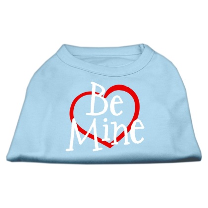 Be Mine Screen Print Shirt Baby Blue Lg