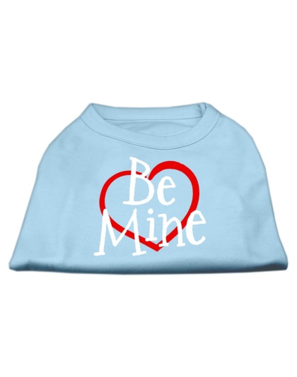 Be Mine Screen Print Shirt Baby Blue Lg