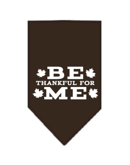 Be Thankful for Me Screen Print Bandana Cocoa Large