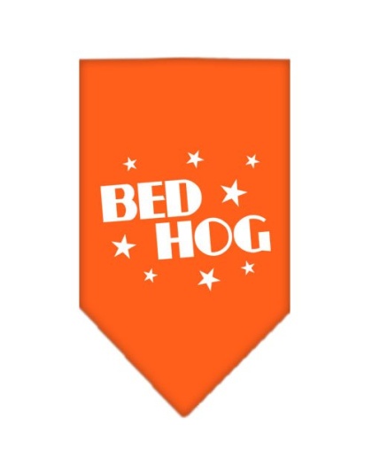 Bed Hog Screen Print Bandana Orange Large