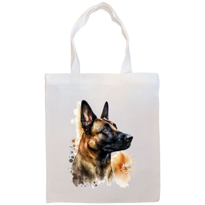 Belgian Sheepdog Canvas Tote Bag Style1