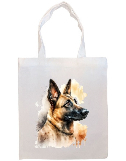 Belgian Sheepdog Canvas Tote Bag Style2