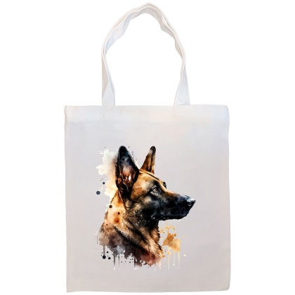 Belgian Sheepdog Canvas Tote Bag Style3