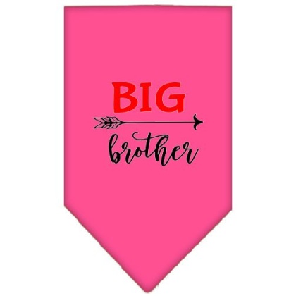 Big Brother Screen Print Bandana Bright Pink Large