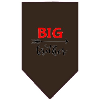 Big Brother Screen Print Bandana Cocoa Large