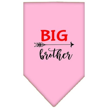 Big Brother Screen Print Bandana Light Pink Large