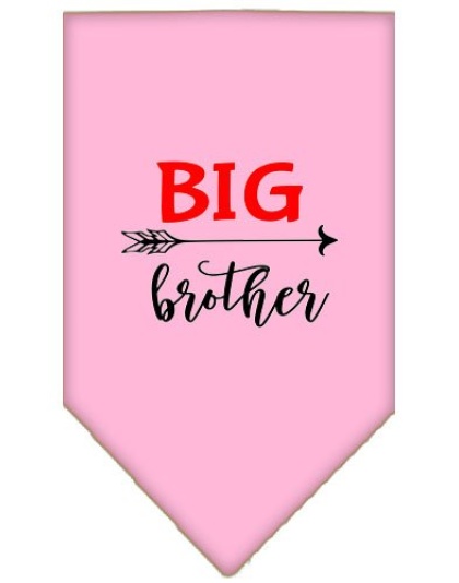 Big Brother Screen Print Bandana Light Pink Large