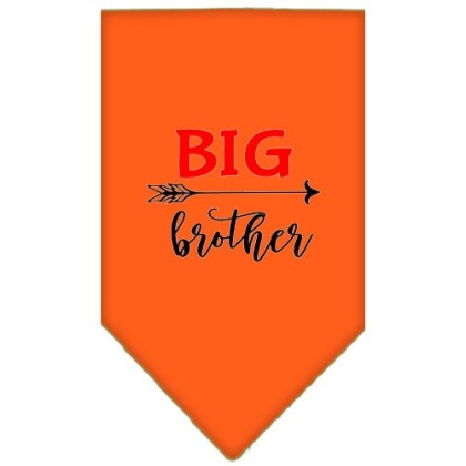 Big Brother Screen Print Bandana Orange Large