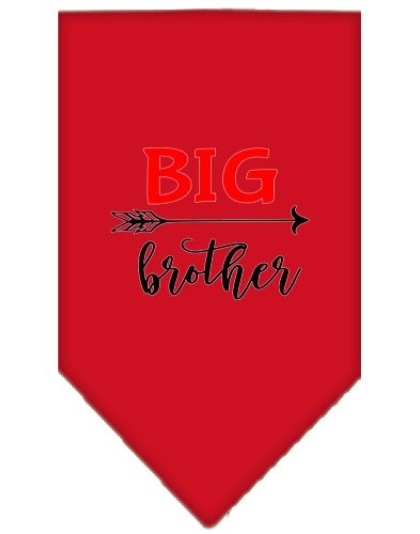 Big Brother Screen Print Bandana Red Large