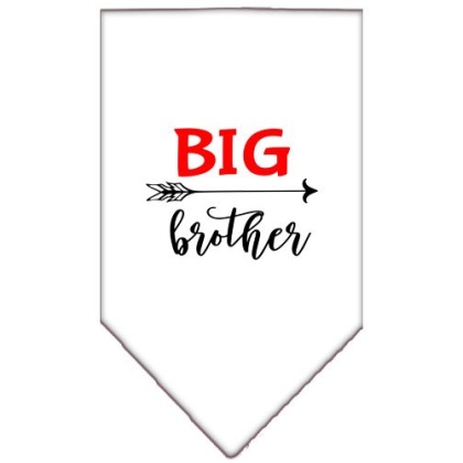 Big Brother Screen Print Bandana White Large