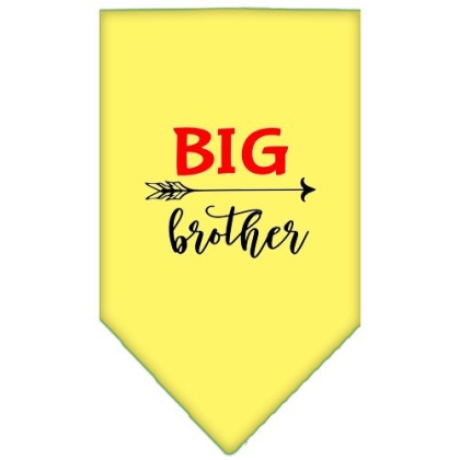 Big Brother Screen Print Bandana Yellow Large