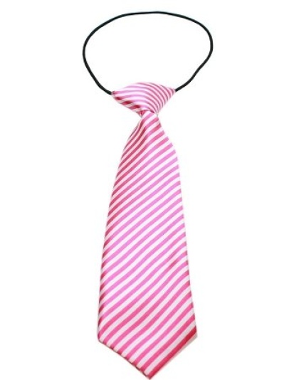 Big Dog Neck Tie Striped Pink