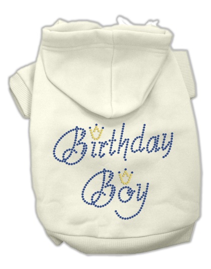 Birthday Boy Hoodies Cream L