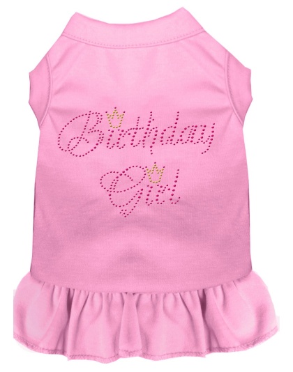 Birthday Girl Rhinestone Dress Light Pink 4X