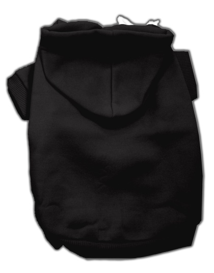 Blank Pet Hoodies Black 4X