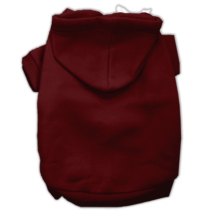 Blank Pet Hoodies Maroon Size 4X