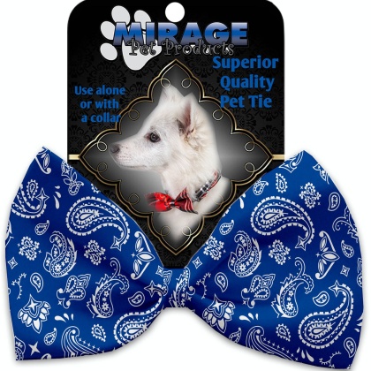 Blue Western Pet Bow Tie