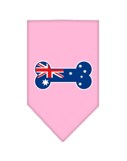 Bone Flag Australian Screen Print Bandana Light Pink Large