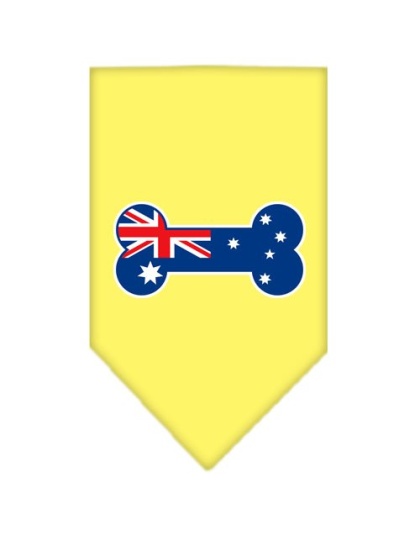 Bone Flag Australian Screen Print Bandana Yellow Large