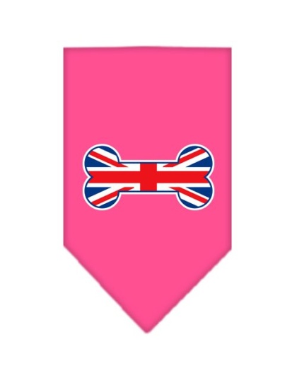 Bone Flag UK Screen Print Bandana Bright Pink Large