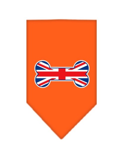 Bone Flag UK Screen Print Bandana Orange Large