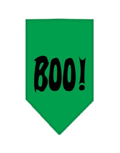 Boo! Screen Print Bandana Emerald Green Large