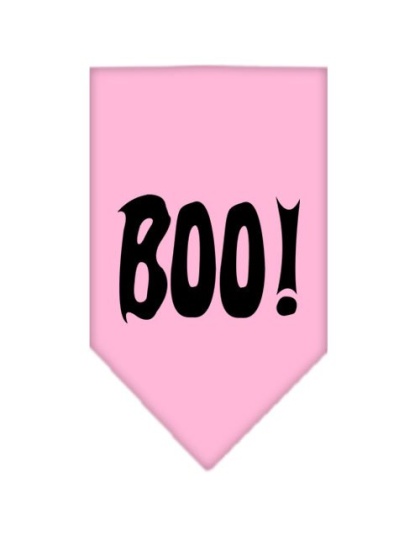 Boo! Screen Print Bandana Light Pink Large