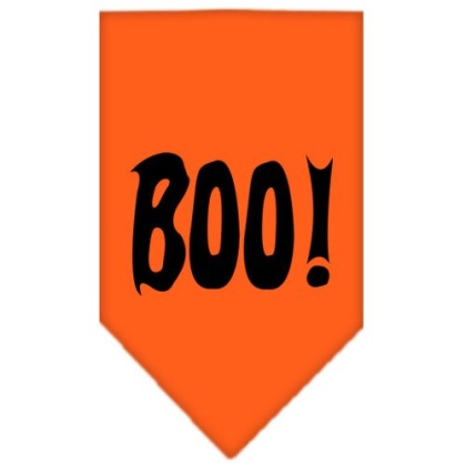 Boo! Screen Print Bandana Orange Large