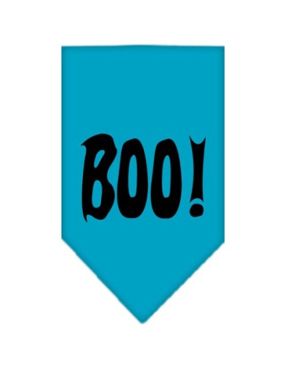 Boo! Screen Print Bandana Turquoise Large