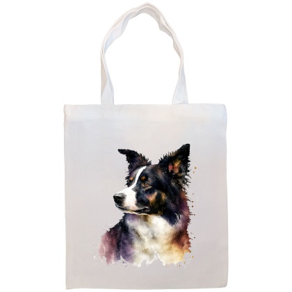 Border Collie Canvas Tote Bag Style2