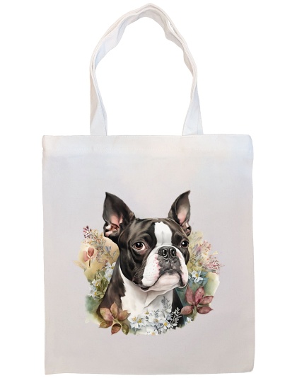 Boston Terrier Canvas Tote Bag Style2