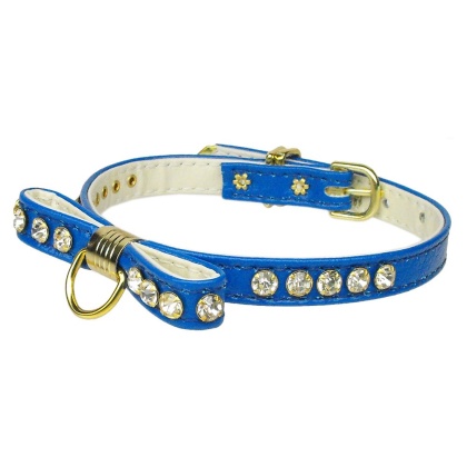 Bow Collar Blue 10