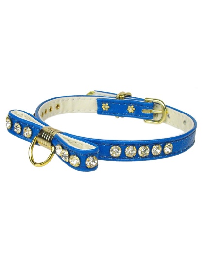 Bow Collar Blue 10