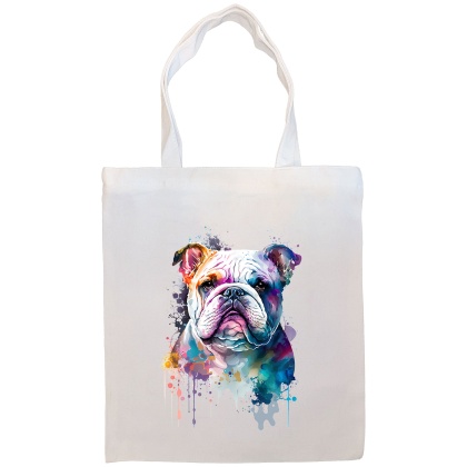 Bulldog Canvas Tote Bag Style3