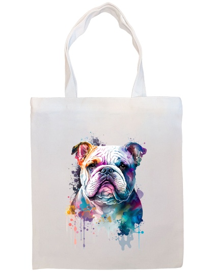 Bulldog Canvas Tote Bag Style3