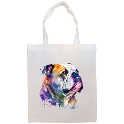 Bulldog Canvas Tote Bag Style4