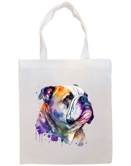 Bulldog Canvas Tote Bag Style4