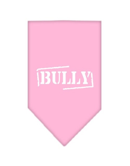 Bully Screen Print Bandana Light Pink Large