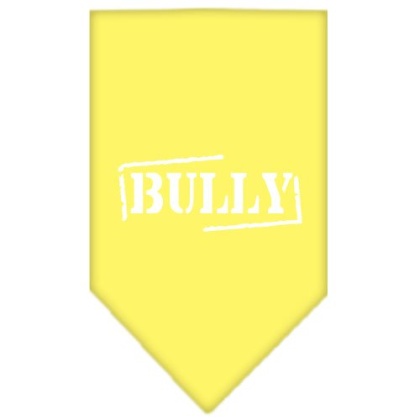 Bully Screen Print Bandana Yellow Large