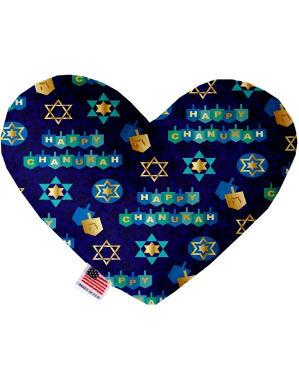 Chanukah Bliss 6 Inch Heart Dog Toy