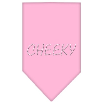 Cheeky Rhinestone Bandana Light Pink Large