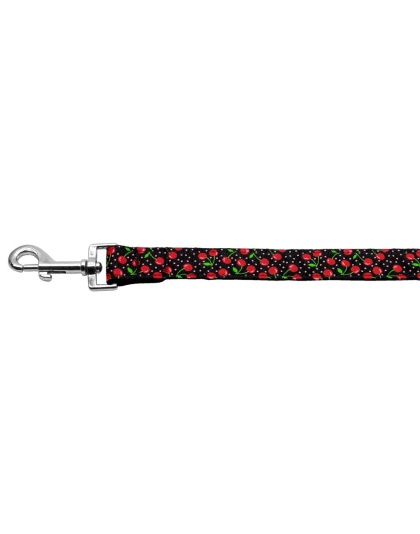 Cherries Nylon Collar Black 1 wide 4ft Lsh