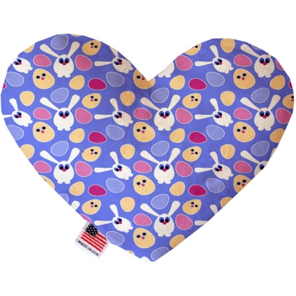 Chicks and Bunnies 6 inch Canvas Heart Dog Toy