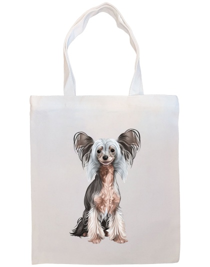 Chinese Crested Canvas Tote Bag Style3