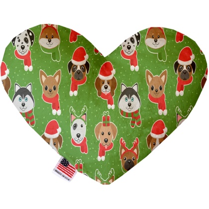 Christmas Dogs 6 Inch Heart Dog Toy