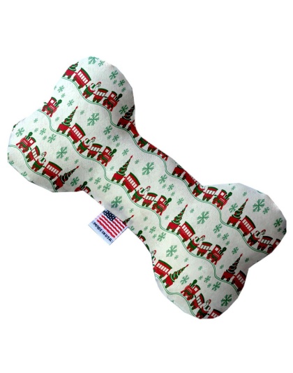 Christmas Trains 10 Inch Bone Dog Toy