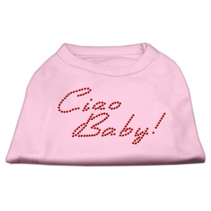 Ciao Baby Rhinestone Shirts Light Pink L